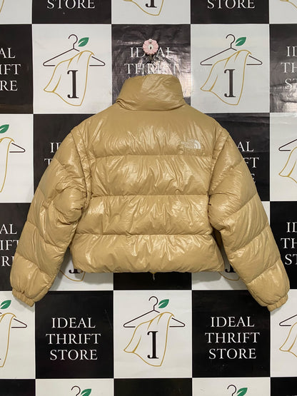 THE NORTH FACE |S| BUST 22| A63| BEIGE PUFFER TECHNICAL UTILITY JACKET