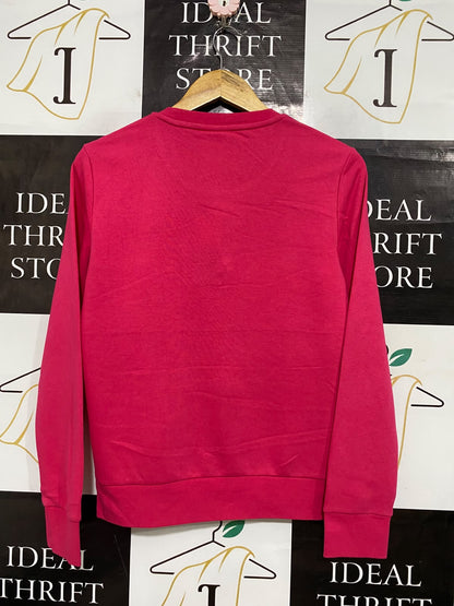 ADIDAS |S| BUST 19| A63| PINK LOGO-BRANDED TECHNICAL UTILITY SWEATSHIRT