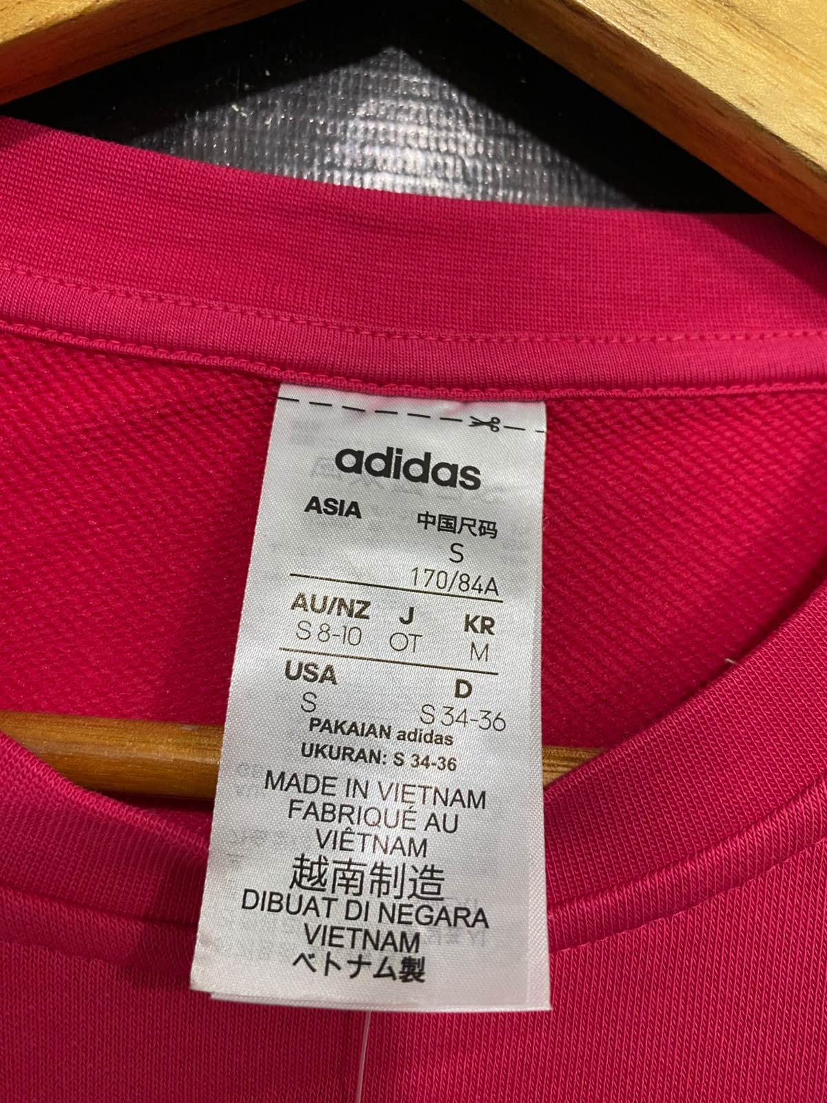 ADIDAS |S| BUST 19| A63| PINK LOGO-BRANDED TECHNICAL UTILITY SWEATSHIRT