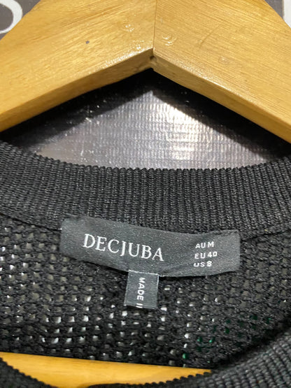 DECJUBA |M| BUST 19| A63| BLACK PEARL-BUTTON KNIT TECHNICAL UTILITY CARDIGAN