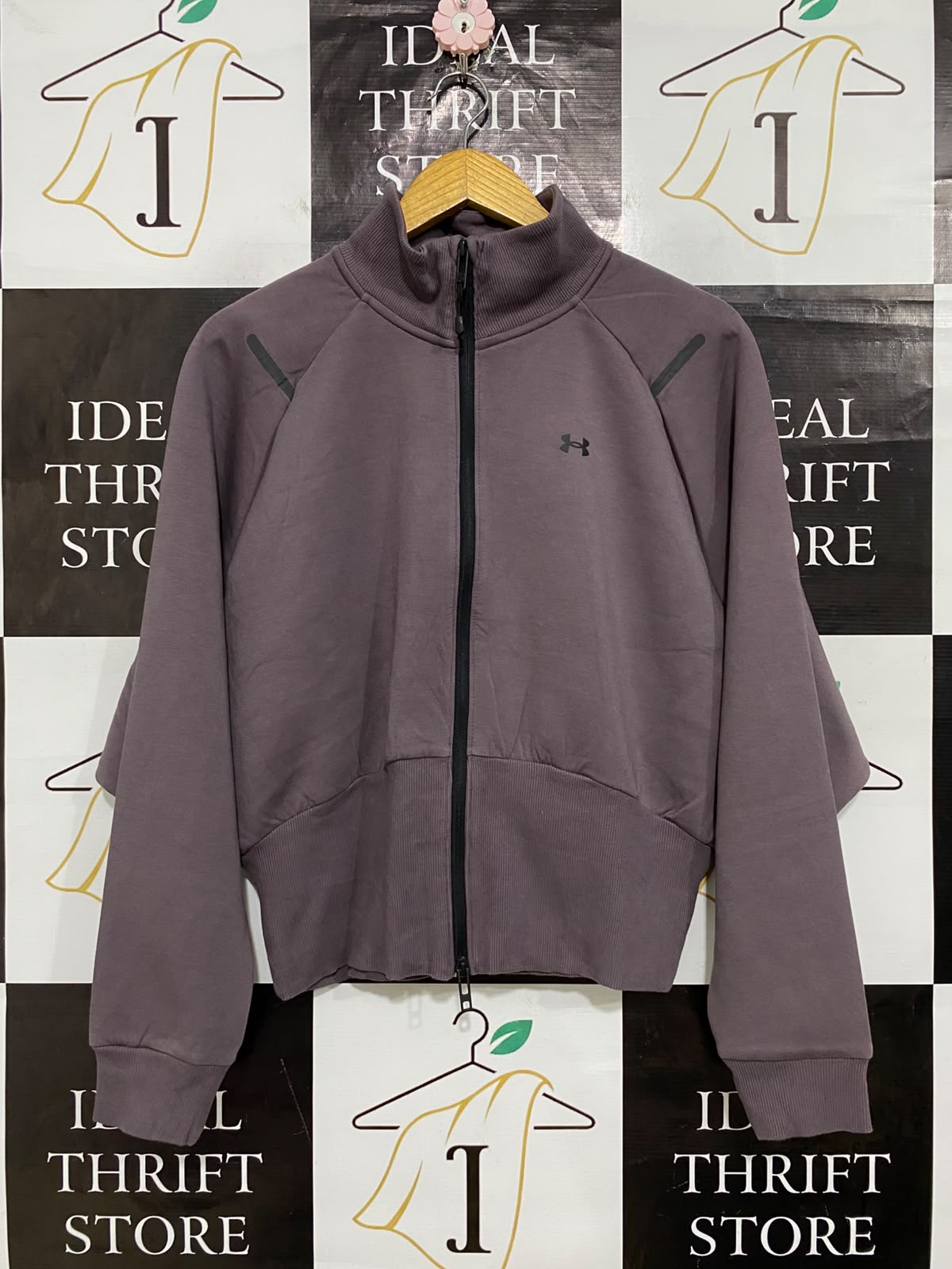 UNDER ARMOUR |M| BUST 24| A63| MAUVE FULL-ZIP TECHNICAL UTILITY JACKET