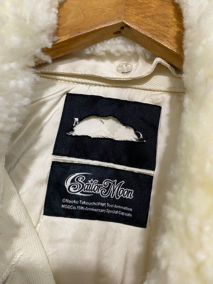 SAILOR MOON |M| BUST 24| A63| OFF-WHITE SHERPA-COLLAR TECHNICAL UTILITY JACKET