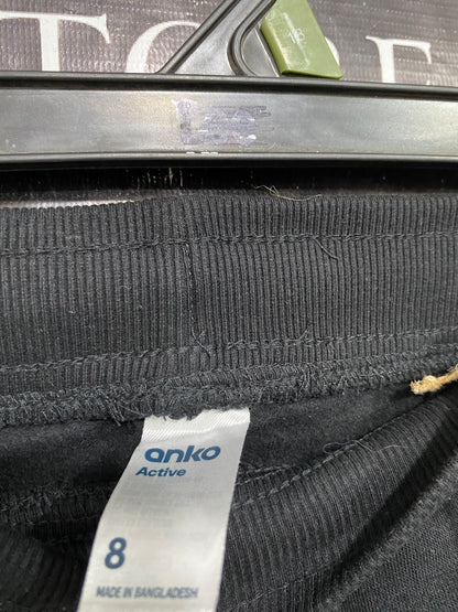 ANKO |M| WAIST 28| A62| BLACK DRAWSTRING-WAIST TECHNICAL UTILITY SWEATPANTS