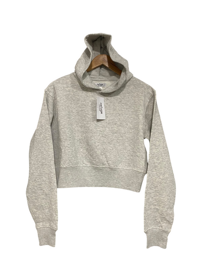 REFUGE |S| BUST 20| A63| GREY CROPPED TECHNICAL UTILITY HOODIE