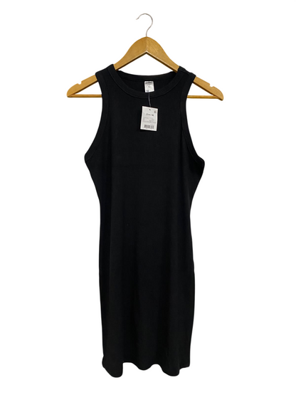ANKO |M| BUST 17| A63| BLACK RIBBED CREWNECK TECHNICAL UTILITY DRESS