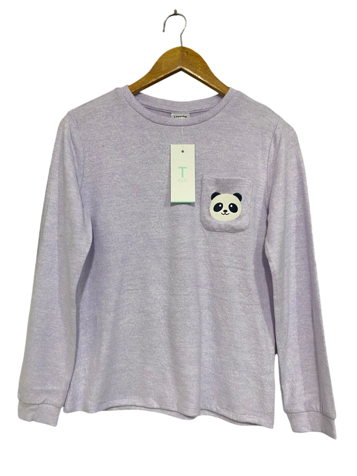 TILII |M| BUST 17| A63| LAVENDER PANDA-POCKET TECHNICAL UTILITY LONG-SLEEVE TOP