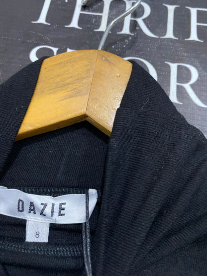 DAZIE |S| BUST 14| A64| BLACK TURTLENECK TECHNICAL UTILITY LONG-SLEVE TOP