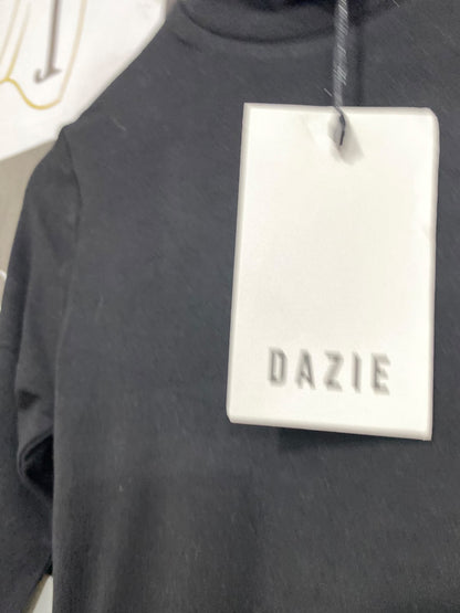 DAZIE |S| BUST 14| A64| BLACK TURTLENECK TECHNICAL UTILITY LONG-SLEVE TOP