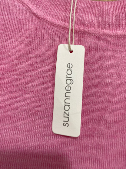 SUZANNEGRAE |L| BUST 20| A64| GRAE PINK CREWNECK TECHNICAL UTILITY KNIT SWEATER
