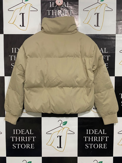 AVA & EVER |M| BUST 21| A64| BEIGE PUFFER JACKET TECHNICAL UTILITY COAT