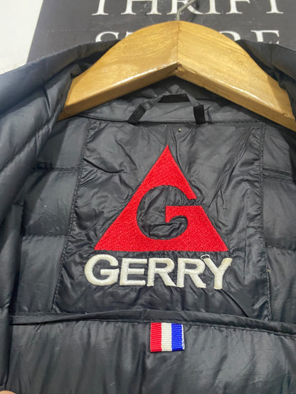 GERRY |M| BUST 22| A64| BLACK QUILTED DOWN TECHNICAL UTILITY PUFFER JACKET