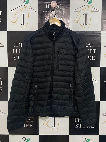 GERRY |M| BUST 22| A64| BLACK QUILTED DOWN TECHNICAL UTILITY PUFFER JACKET
