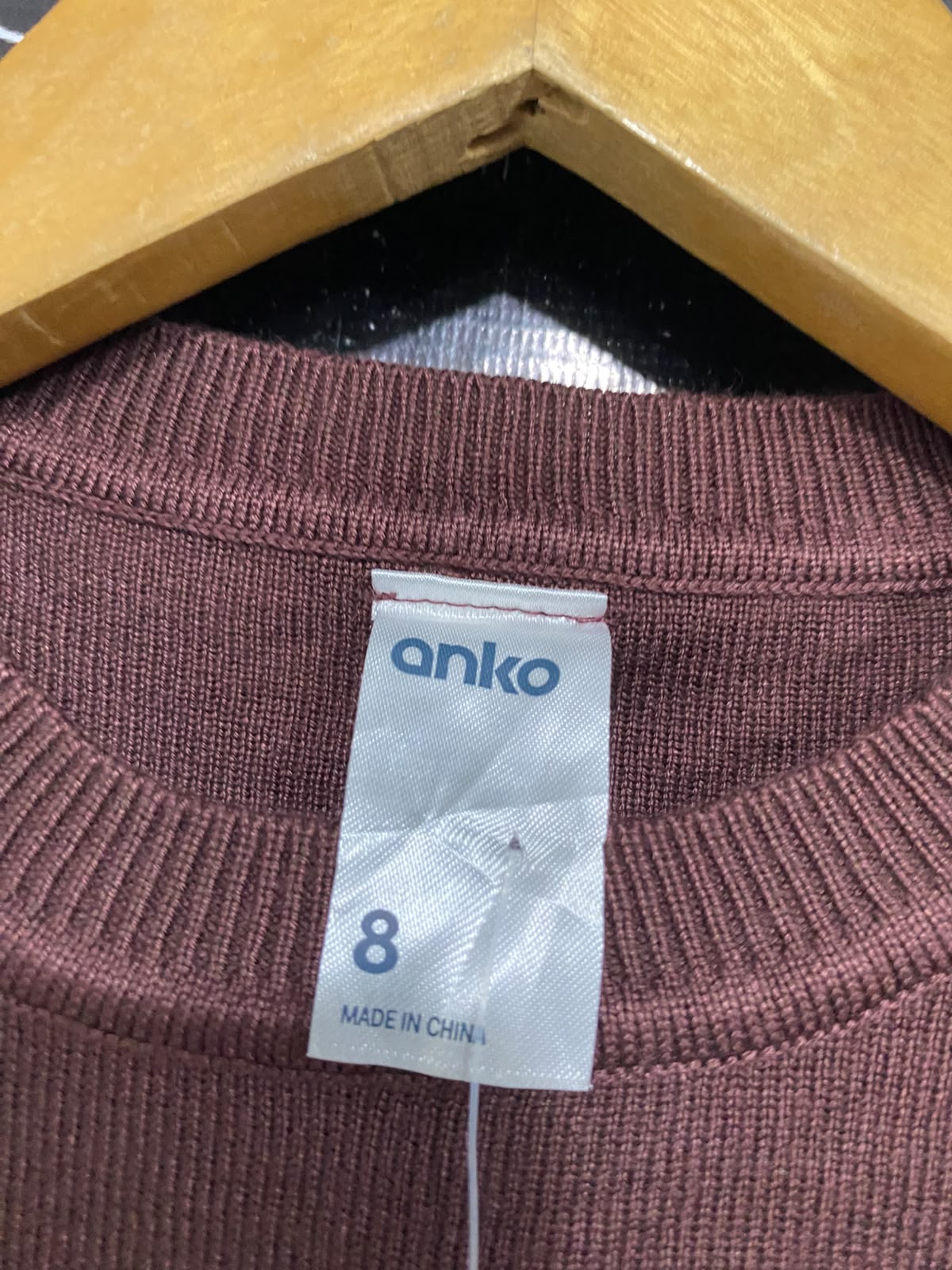 ANKO |S| BUST 12| A63| BURGUNDY RIBBED SHORT-SLEEVE TECHNICAL UTILITY TEE