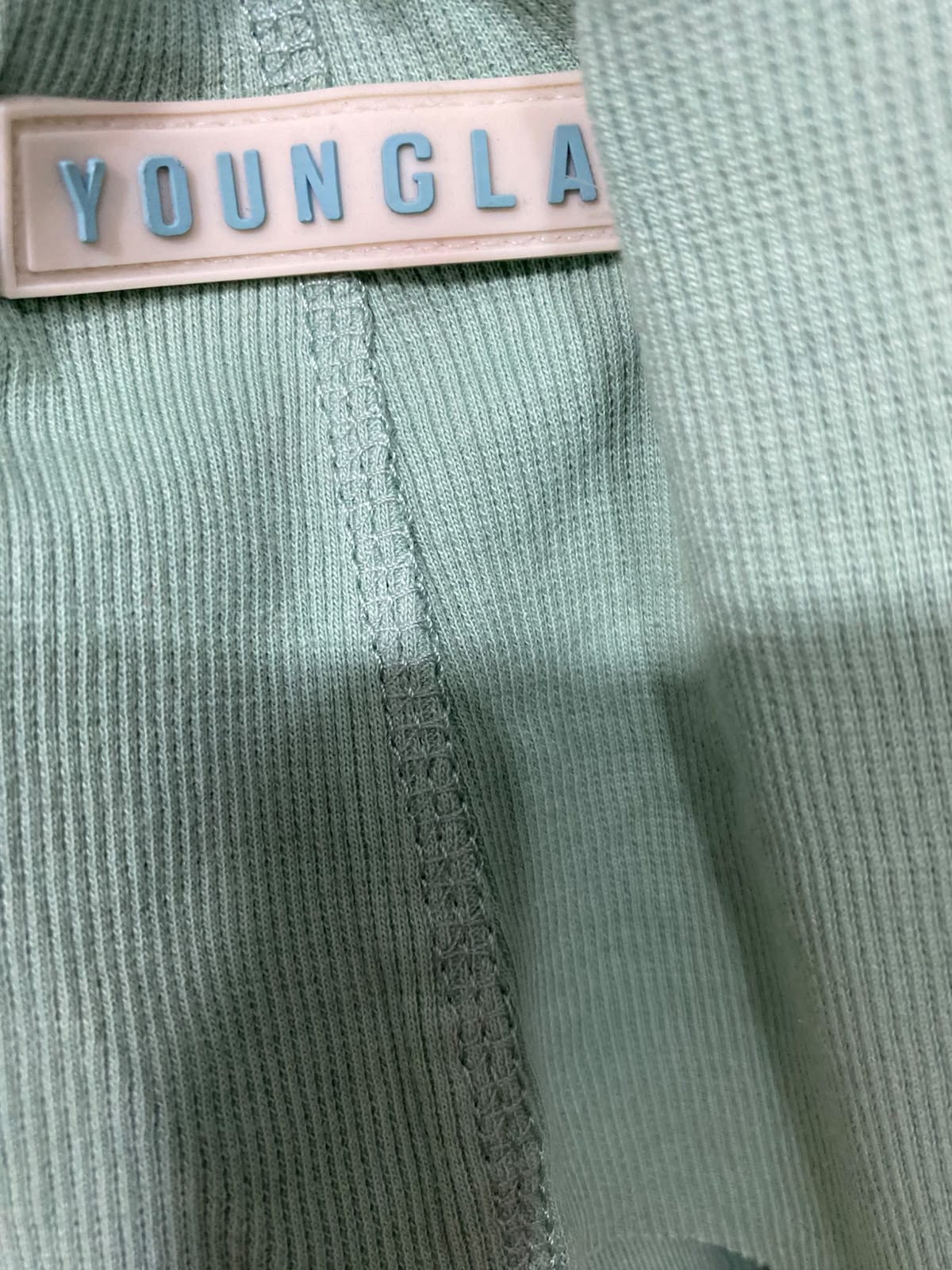 YOUGLA |M| BUST 16| A63| MINT GREEN CONTRAST-TRIM TECHNICAL UTILITY TANK TOP