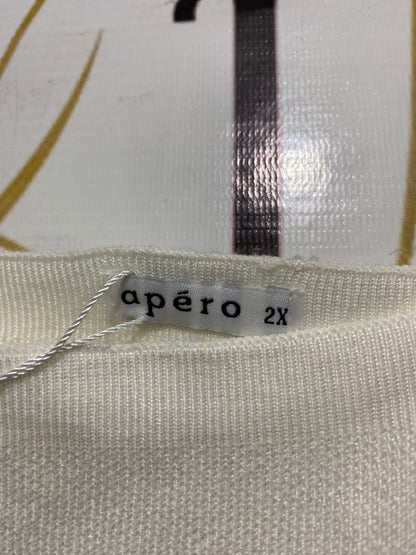 APERO |XS| BUST 16| A63| WHITE RUFFLE-STRAP TECHNICAL UTILITY TANK TOP