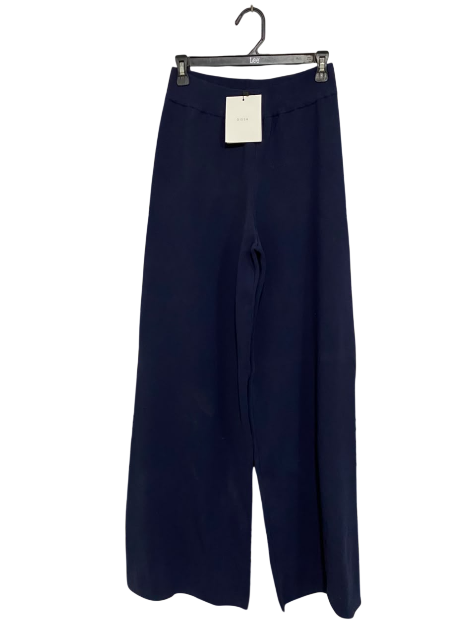 DISSH |S| WAIST 26| A64| NAVY BLUE WIDE-LEG TECHNICAL UTILITY PANTS
