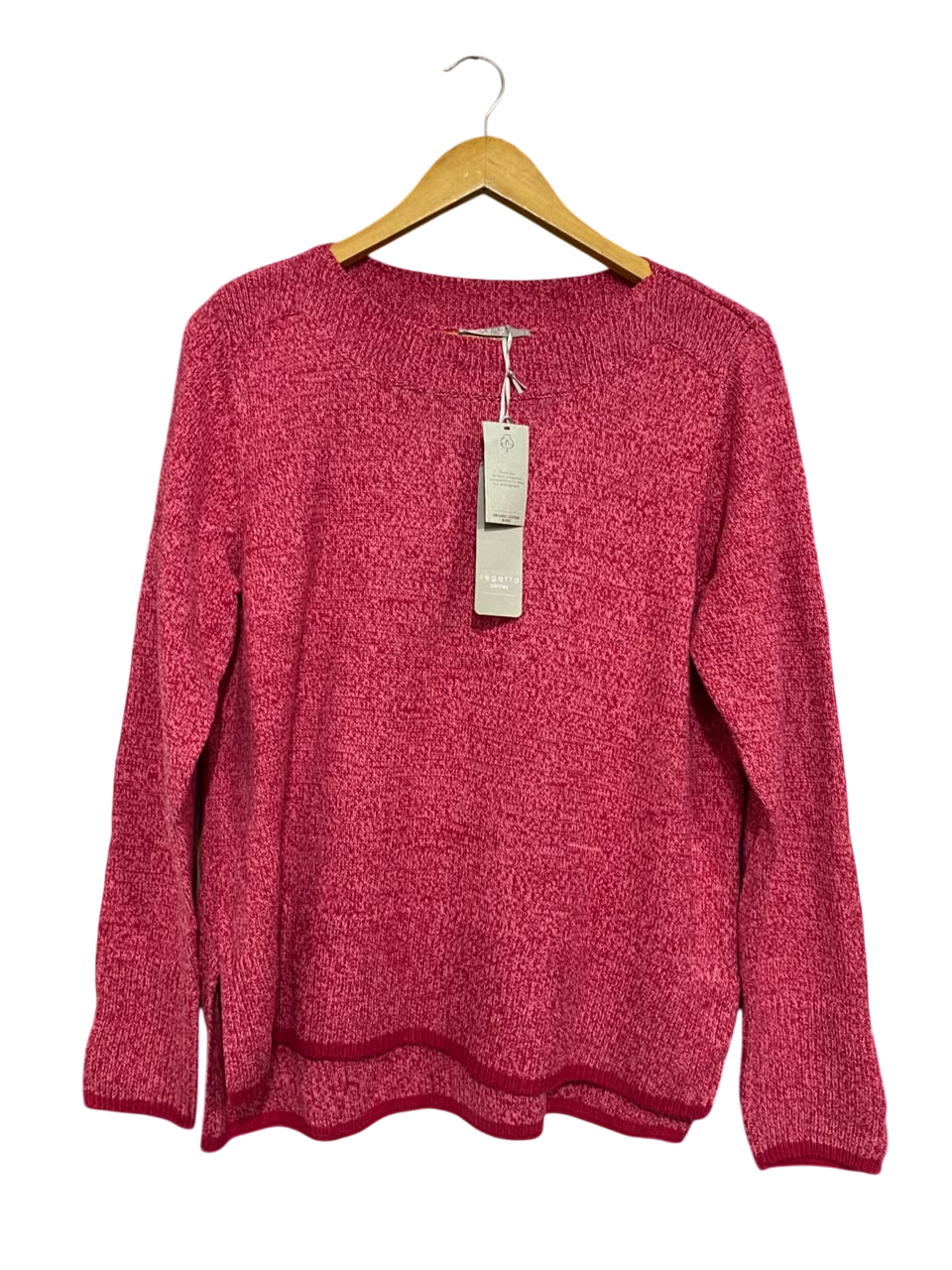 REGATTA |L| BUST 20| A64| PINK MELANGE CREWNECK LONG-SLEEVE TECHNICAL UTILITY SWEATER