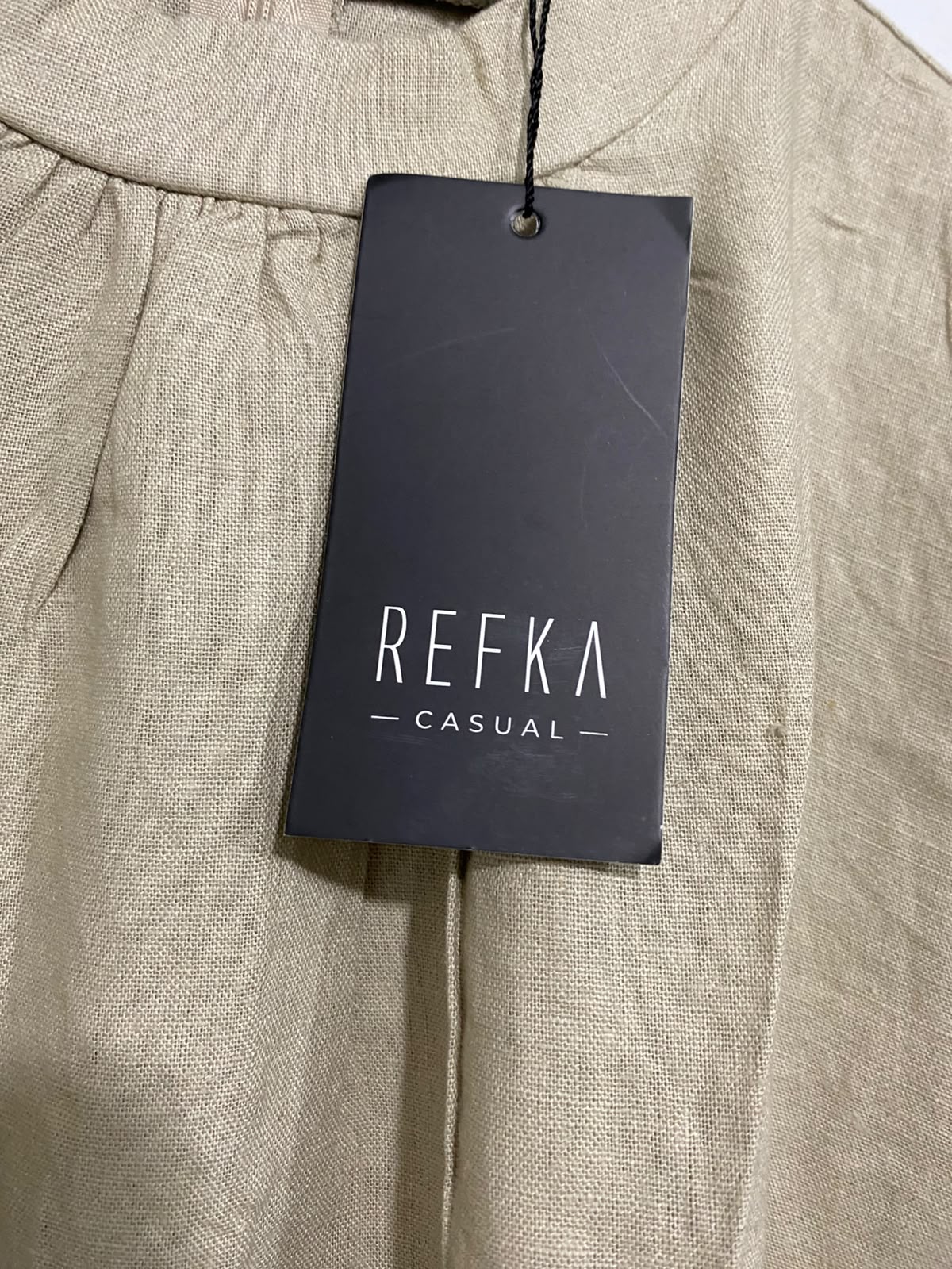 REFKA |M| BUST 22| A65| CASUAL SAGE GREEN MOCK-NECK RUFFLE-CUFF TECHNICAL UTILITY TUNIC/SHIRT