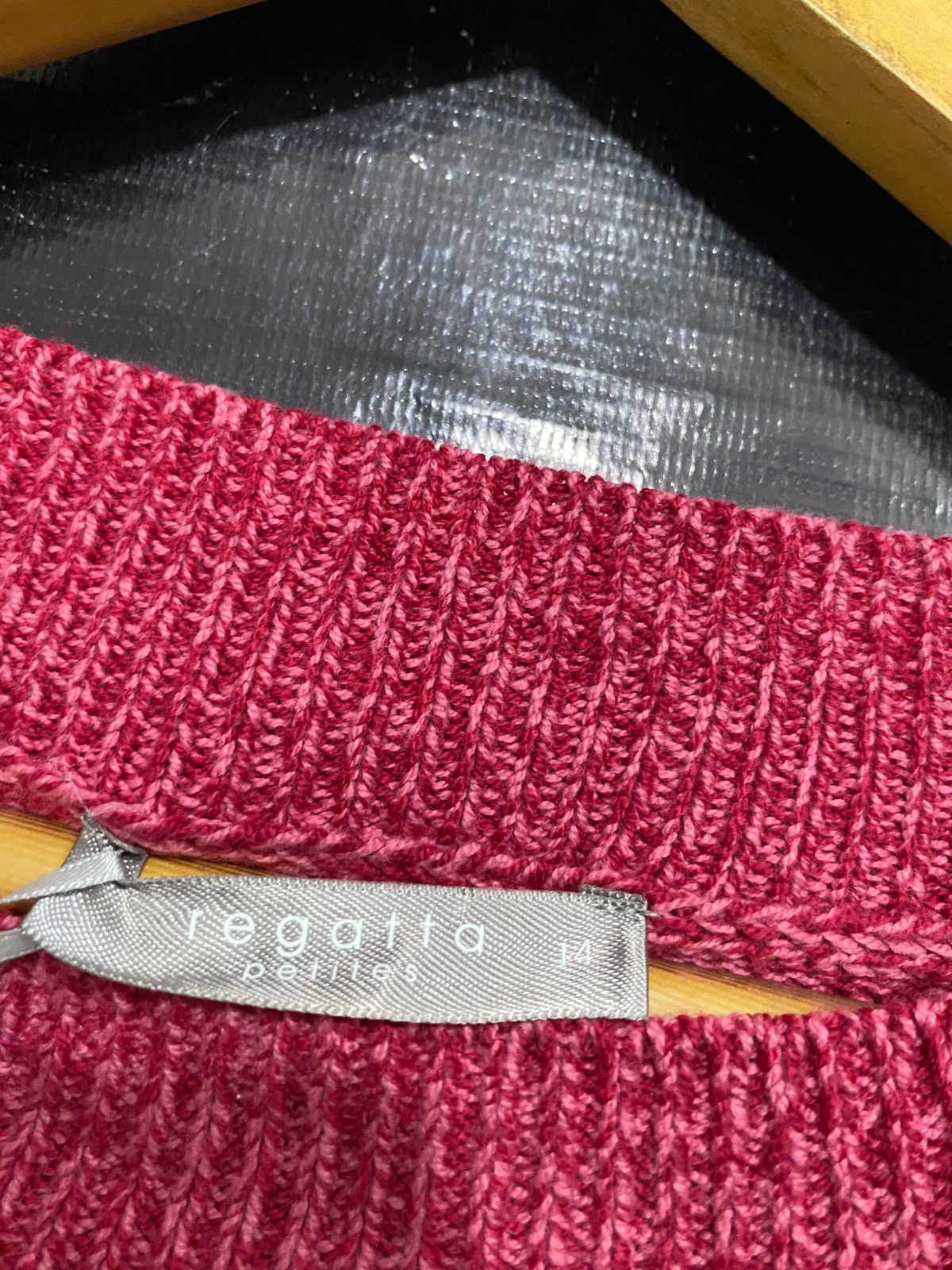 REGATTA |L| BUST 20| A64| PINK MELANGE CREWNECK LONG-SLEEVE TECHNICAL UTILITY SWEATER