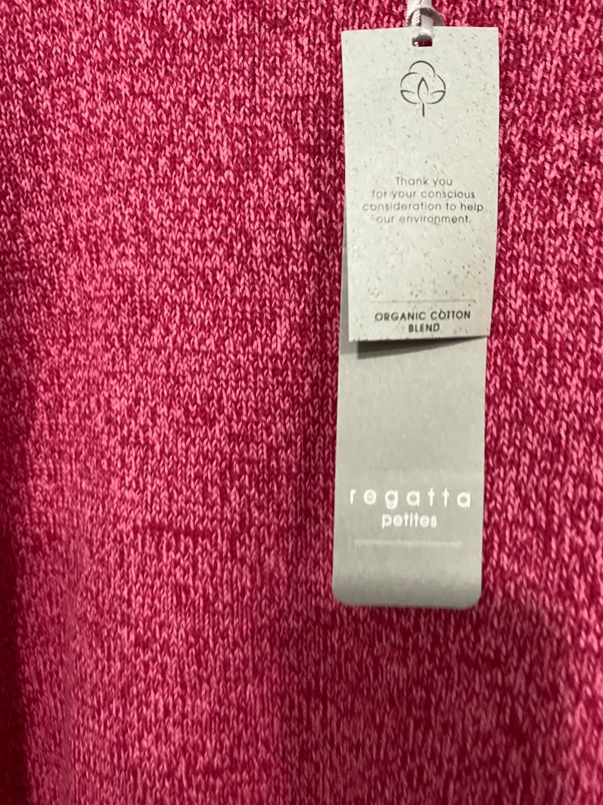 REGATTA |L| BUST 20| A64| PINK MELANGE CREWNECK LONG-SLEEVE TECHNICAL UTILITY SWEATER