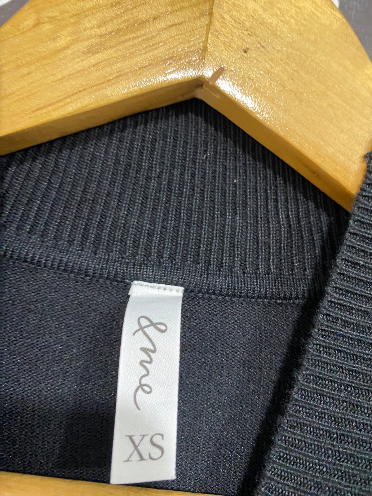 & ME |XS| BUST 15| A64| BLACK MOCK-NECK PUFF-SLEEVE TECHNICAL UTILITY SWEATER