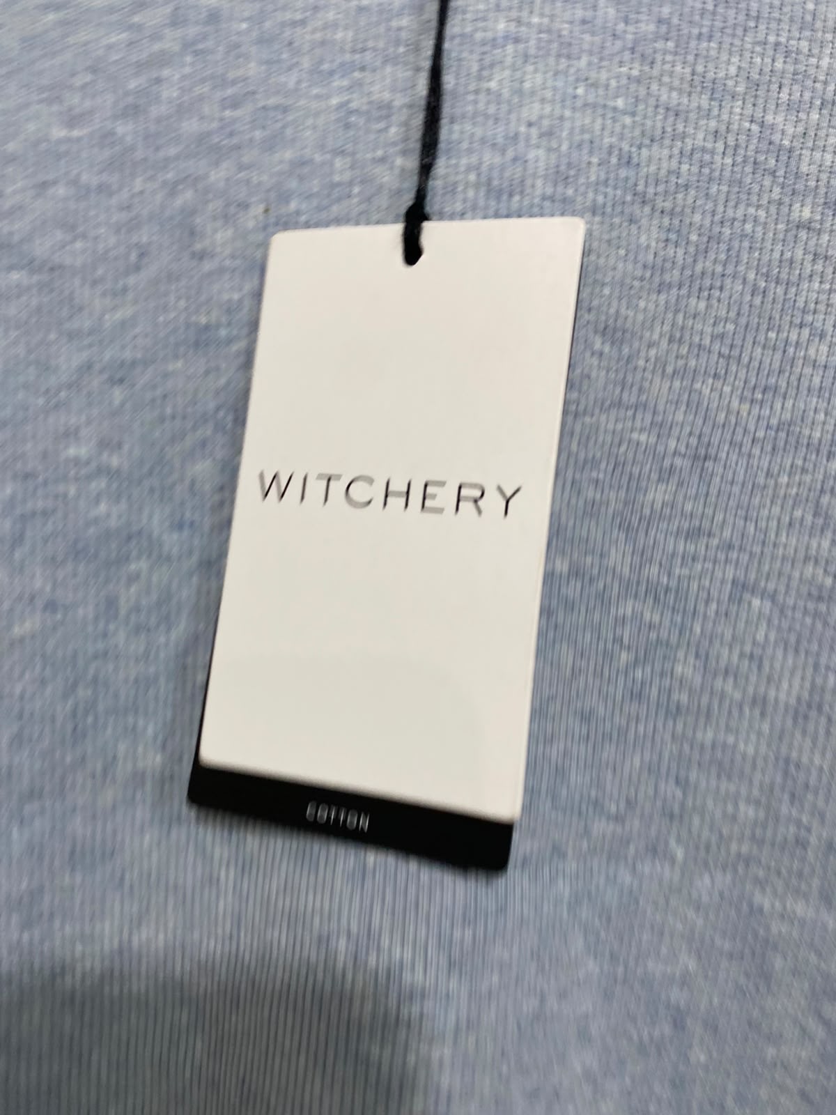 WITCHERY |M| BUST 15| A64| GREY MELANGE RIBBED CREWNECK SHORT-SLEEVE TECHNICAL UTILITY TEE