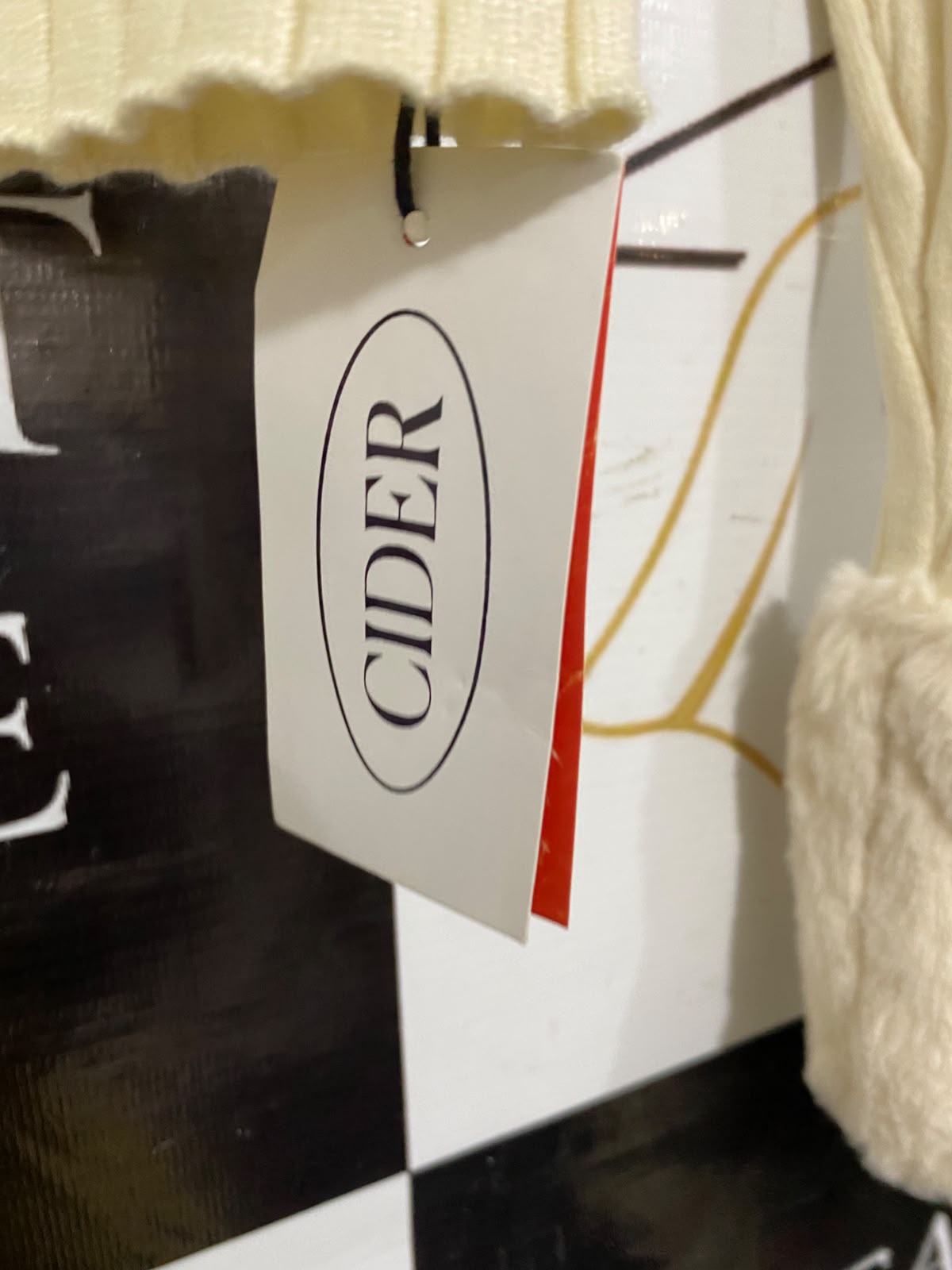 CIDER |S| BUST 14|A64| OFF-WHITE FUR-TRIM FULL-ZIP RIBBED TECHNICAL UTILITY CROP SWEATER
