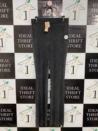 ANKO ACTIVE |M| WAIST 30| A64| CHARCOAL BLACK FLARED TECHNICAL UTILITY PANTS