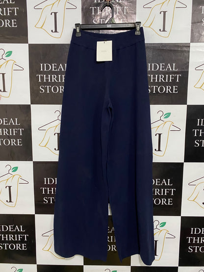 DISSH |S| WAIST 26| A64| NAVY BLUE WIDE-LEG TECHNICAL UTILITY PANTS