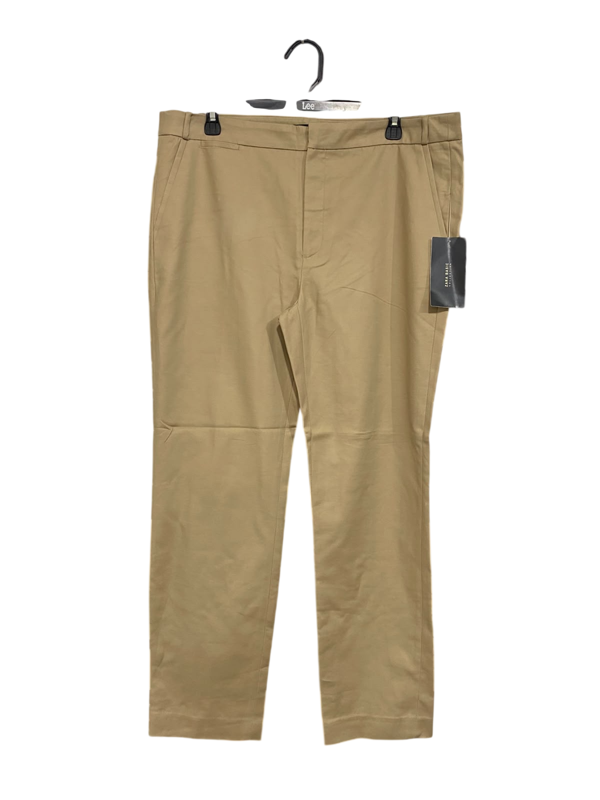 ZARA BASIC |XL| WAIST 36| A65| BEIGE TAILORED  TROUSERS