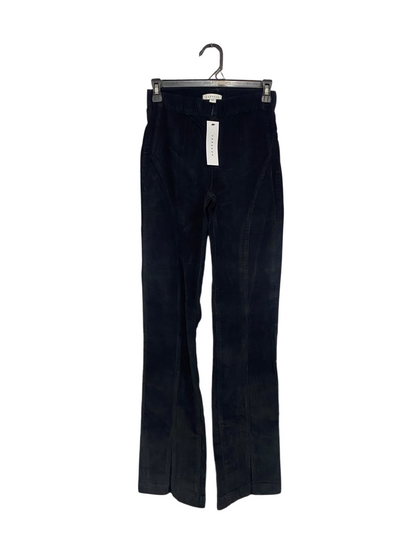 TOPSHOP |S| WAIST 26| A65| BLACK HIGH-WAISTED SEAMED  PANTS