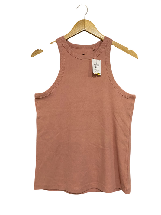 TARGET WOMAN |XL| BUST 17| A65| DUSTY ROSE RIBBED KNIT RACERBACK SLEEVELESS  TANK TOP