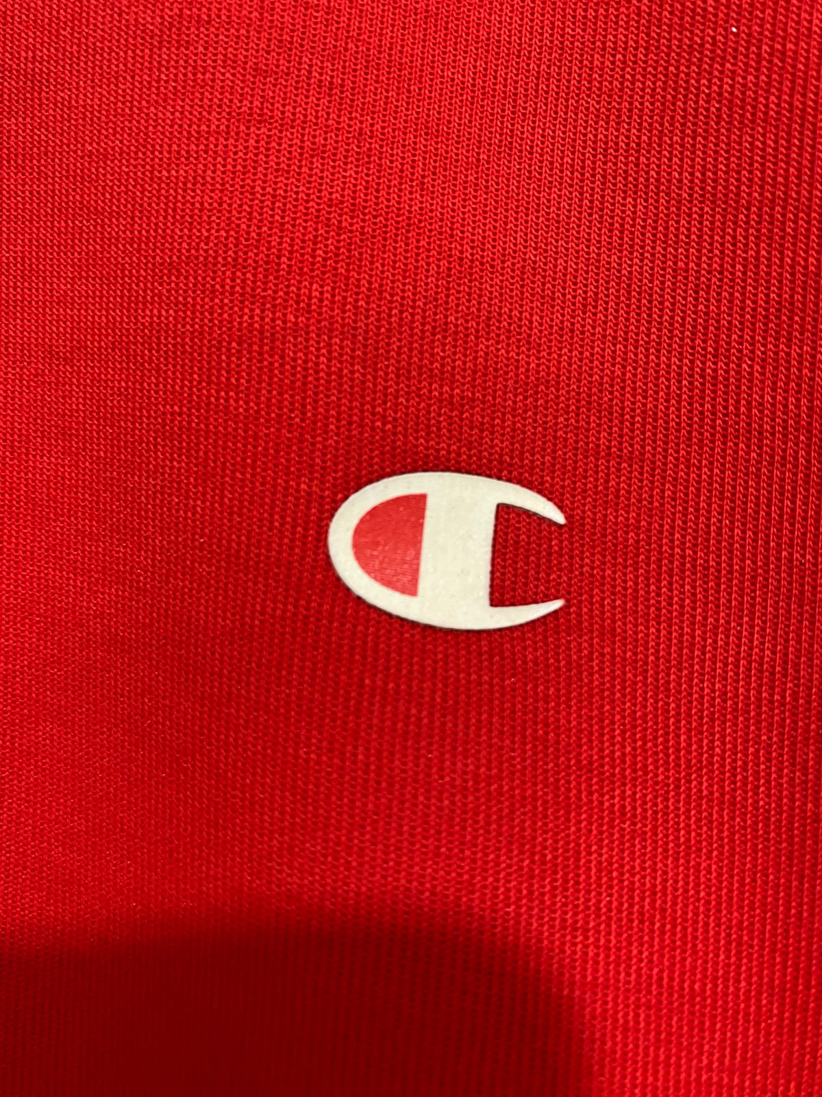 CHAMPION |M| BUST 23| A66| RED QUARTER-ZIP LONG-SLEEVE TECHNICAL UTILITY SWEATSHIRT