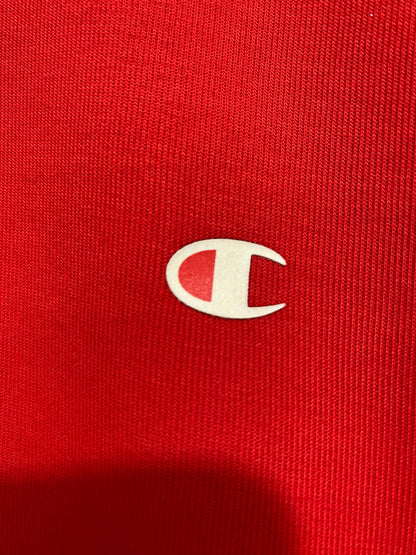 CHAMPION |M| BUST 23| A66| RED QUARTER-ZIP LONG-SLEEVE TECHNICAL UTILITY SWEATSHIRT