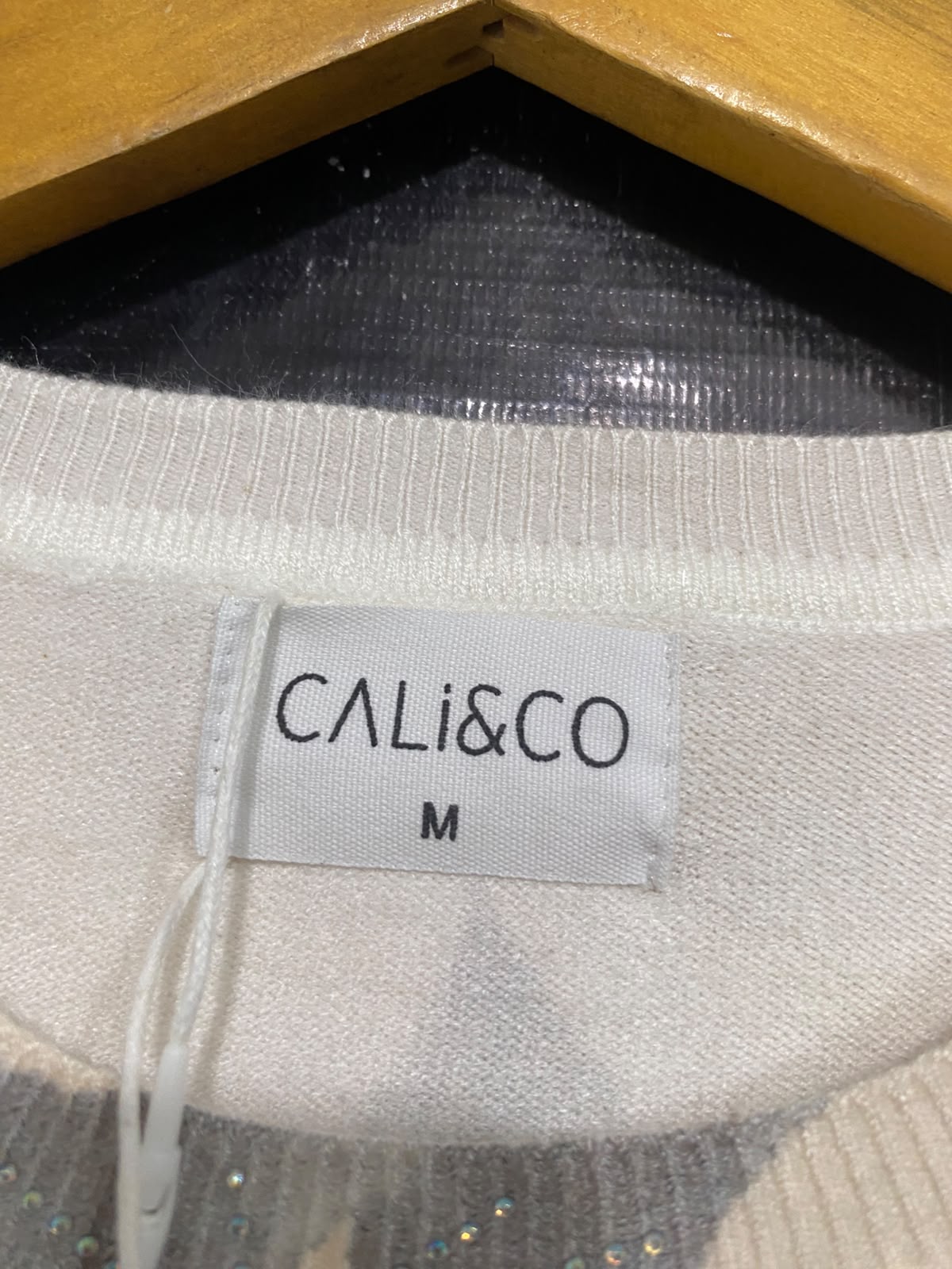 CALI & CO |M| BUST 21| A65| BLUSH FLORAL-PRINT LONG-SLEEVE  SWEATER