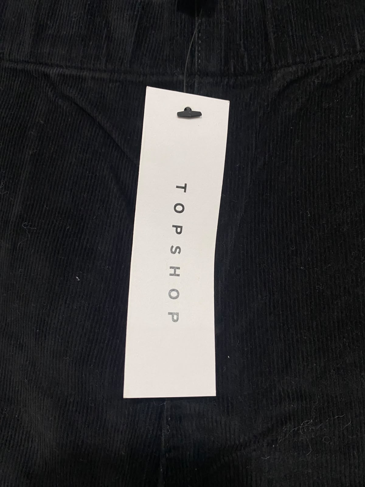 TOPSHOP |S| WAIST 26| A65| BLACK HIGH-WAISTED SEAMED  PANTS