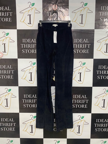 TOPSHOP |S| WAIST 26| A65| BLACK HIGH-WAISTED SEAMED  PANTS