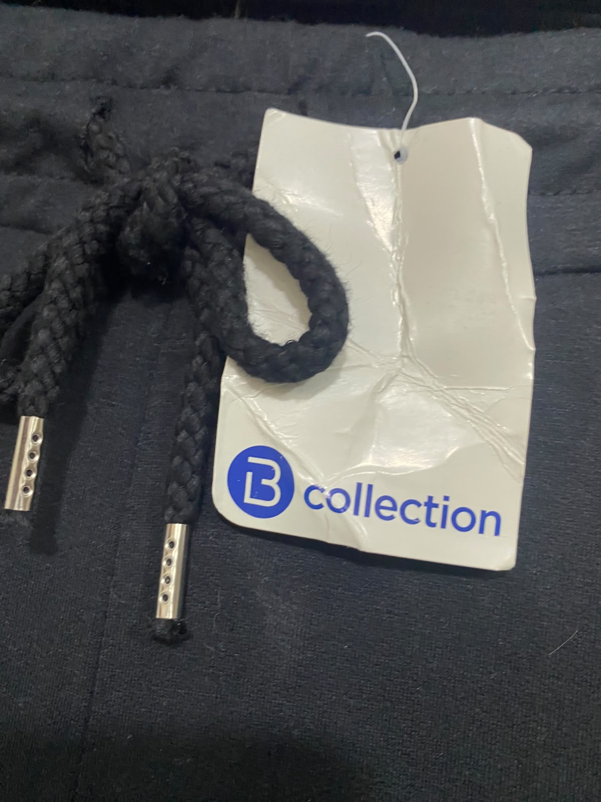 B COLLECTION |M| WAIST 28| A65| BLACK ZIPPER-POCKET  JOGGER PANTS