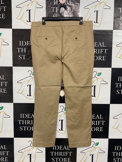 ZARA BASIC |XL| WAIST 36| A65| BEIGE TAILORED  TROUSERS