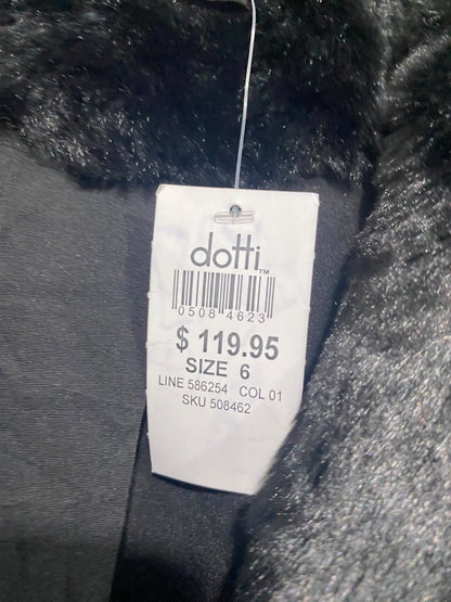 DOTTI |S| BUST 19| A65| BLACK FAUX-FUR  JACKET