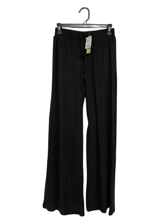 ANKO |S| WAIST 26| A66| BLACK WIDE-LEG RIBBED  PANTS