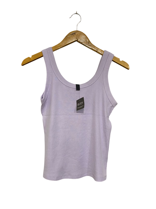COTTON ON |S| BUST 15| A66| LAVENDER SCOOP NECK RIBBED TANK TOP