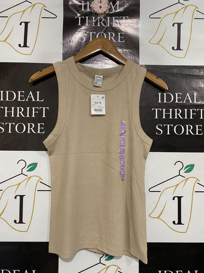 ANKO |S| BUST 15| A66| BEIGE RIBBED TANK TOP