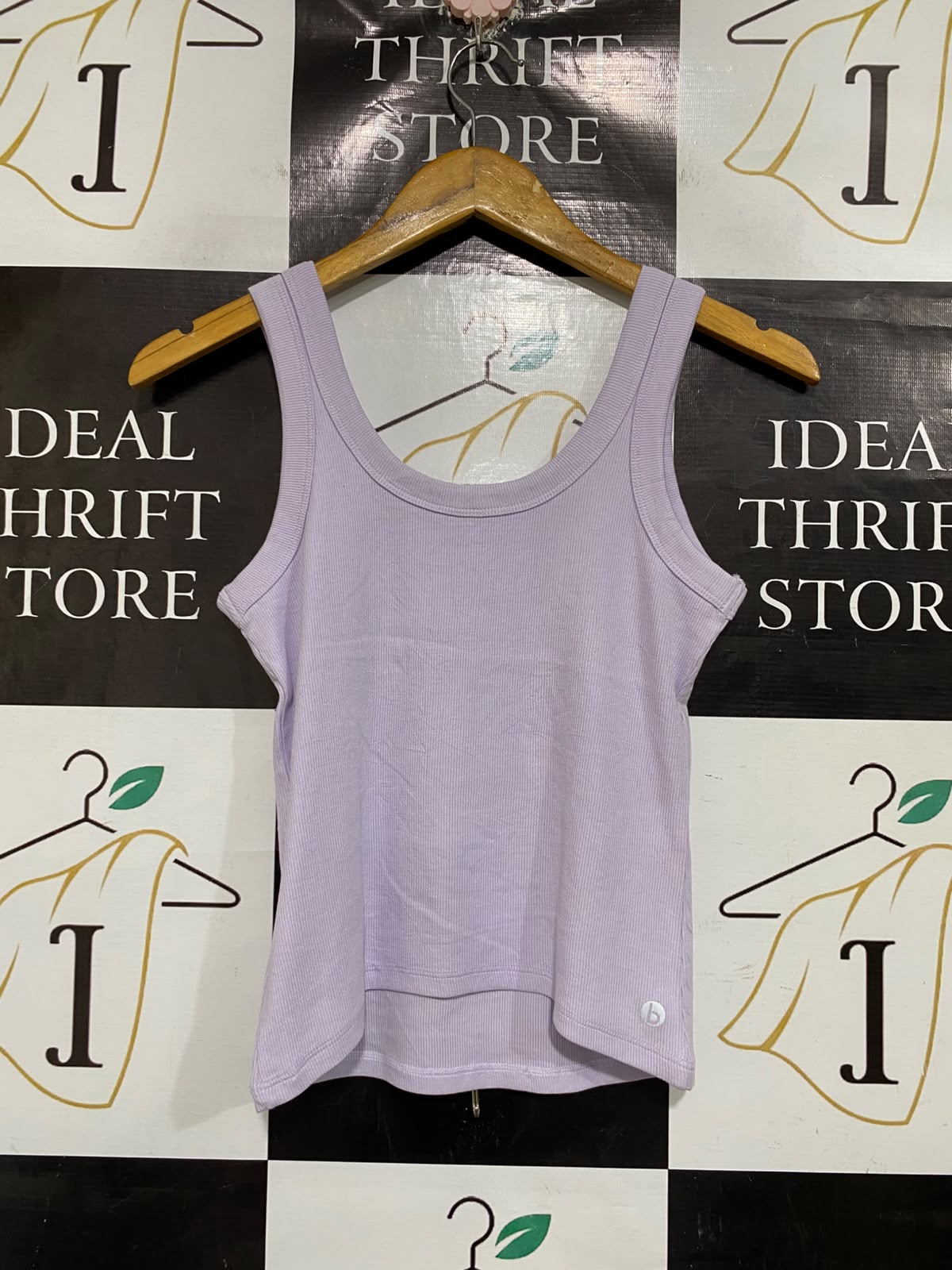 COTTON ON |S| BUST 15| A66| LAVENDER SCOOP NECK RIBBED TANK TOP