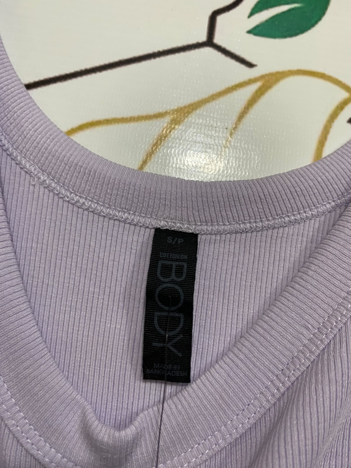 COTTON ON |S| BUST 15| A66| LAVENDER SCOOP NECK RIBBED TANK TOP