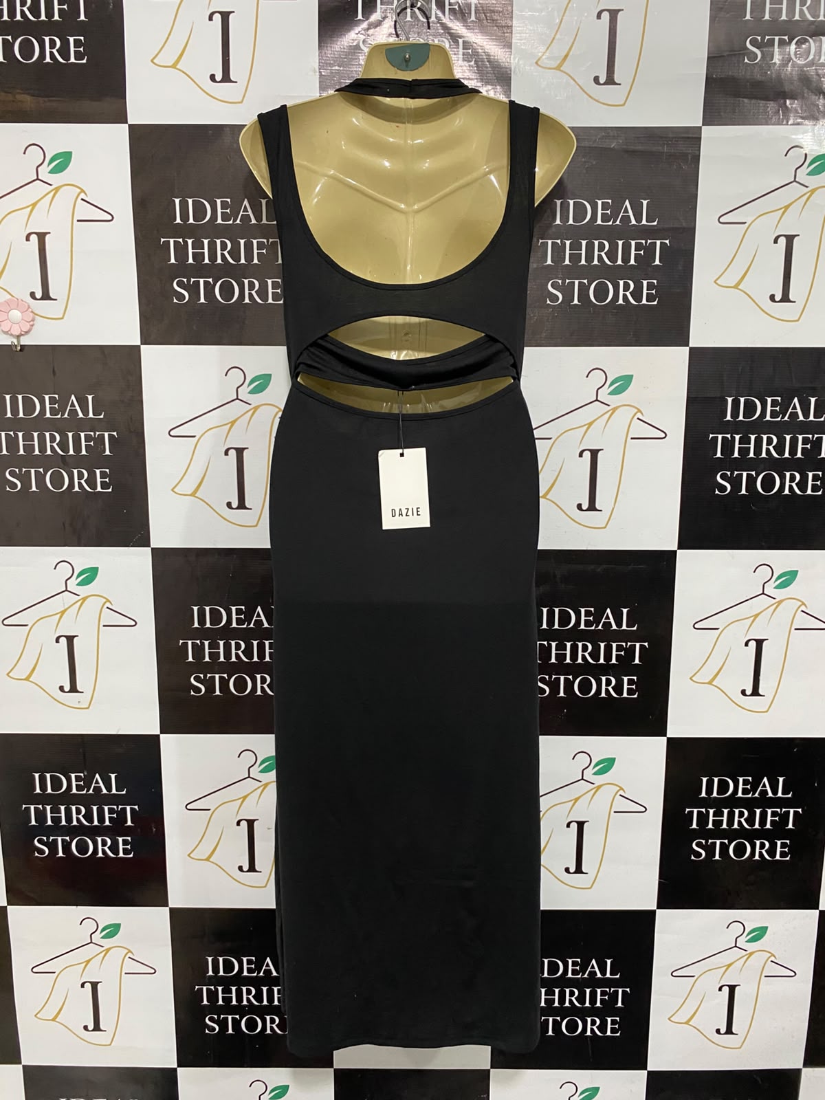DAZIE |M| BUST 17| A66| BLACK CUTOUT DRESS