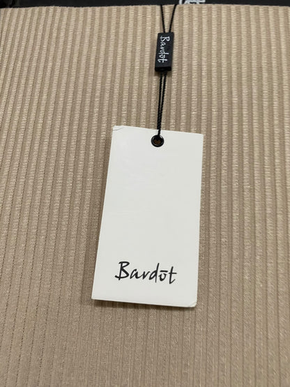 DARDOT |L| WAIST 30| A66| BEIGE RIBBED MIDI SKIRT