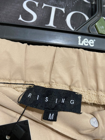 RISING |M| WAIST 34| A66| KHAKI MULTI-POCKET CARGO  TROUSERS
