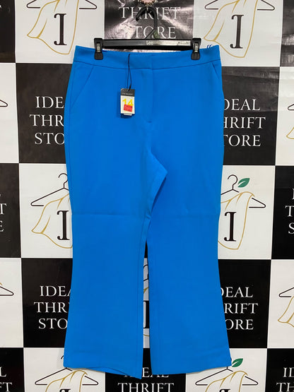 PRIMARK |M| WAIST 32| A66| BRIGHT BLUE TAILORED  FLARE TROUSERS
