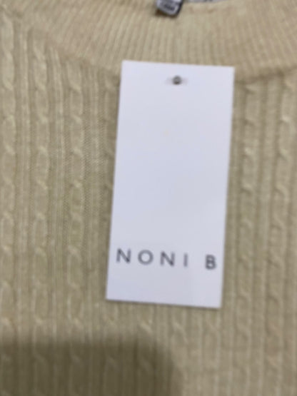NONIB |L| BUST 20| A66| BEIGE CABLE KNIT MOCK NECK SWEATER